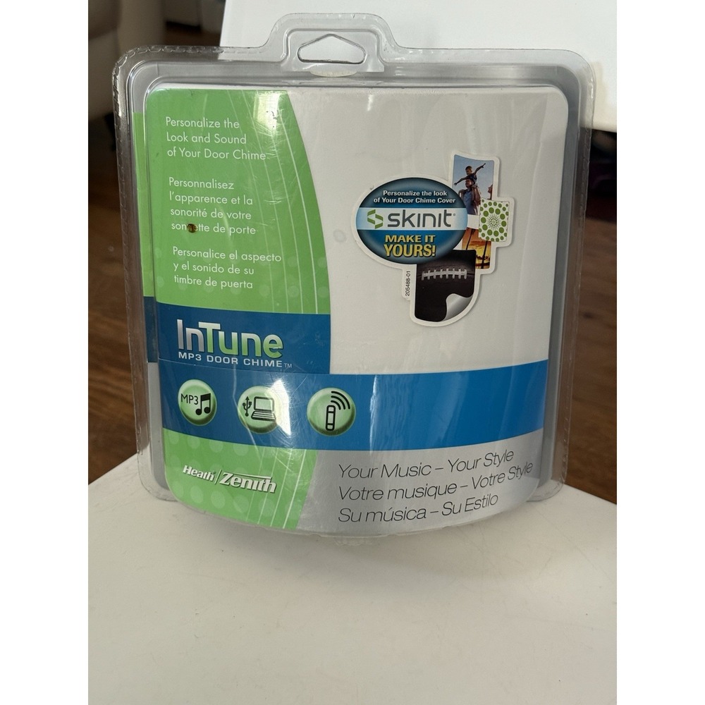 Heath Zenith Wireless In Tune MP3 Door Chime Play Songs Sounds Easy Install NEW